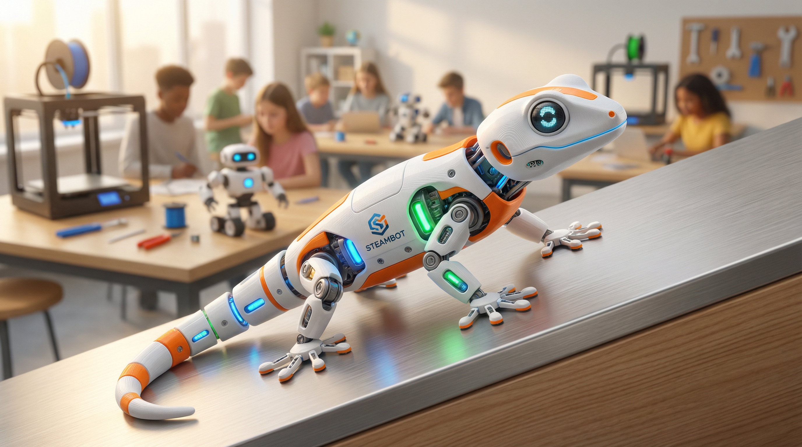 GeckoRobot 仿生守宮機械人 - 香港 STEM 教育課堂展示